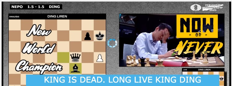 Ding Liren is the new world chess champion!