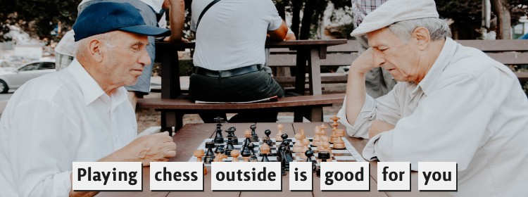 Have you played chess outside (park, garden, city square)? And why you should