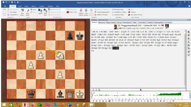 Praggu vs Carlsen CryptoFX game