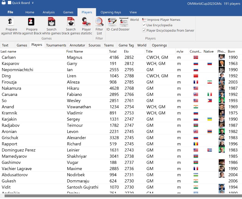 Top 50 GMs OM Players800